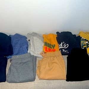 Toddler boys 11pc lot. Size 4/5T great used condition. Perfect for kids at play!